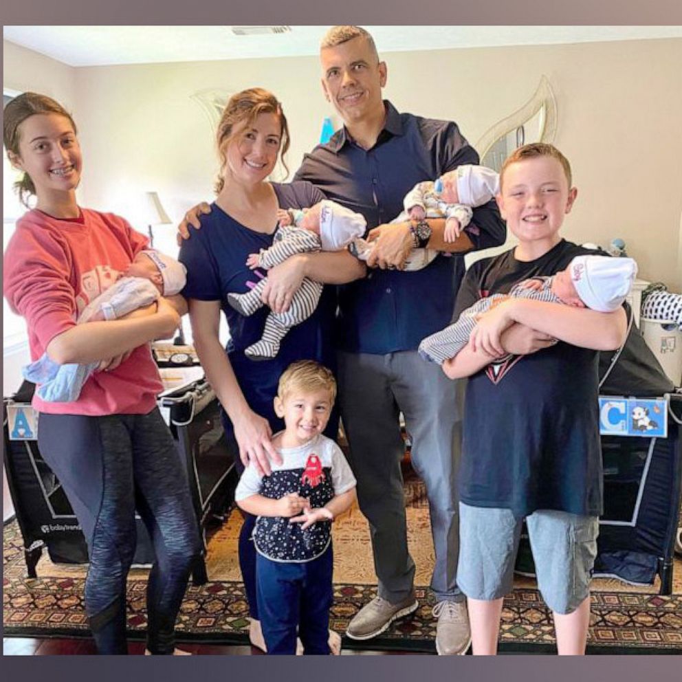 VIDEO: Family of five almost doubles with birth of ‘ABCD quadruplets’