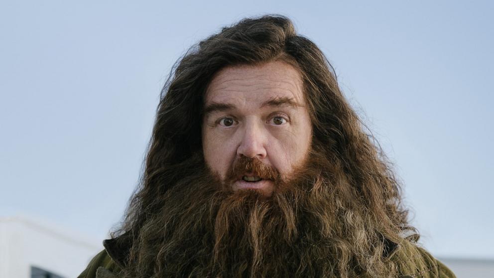PHOTO: HBO unveils first look at Nick Frost as Hagrid in "Harry Potter" series.
