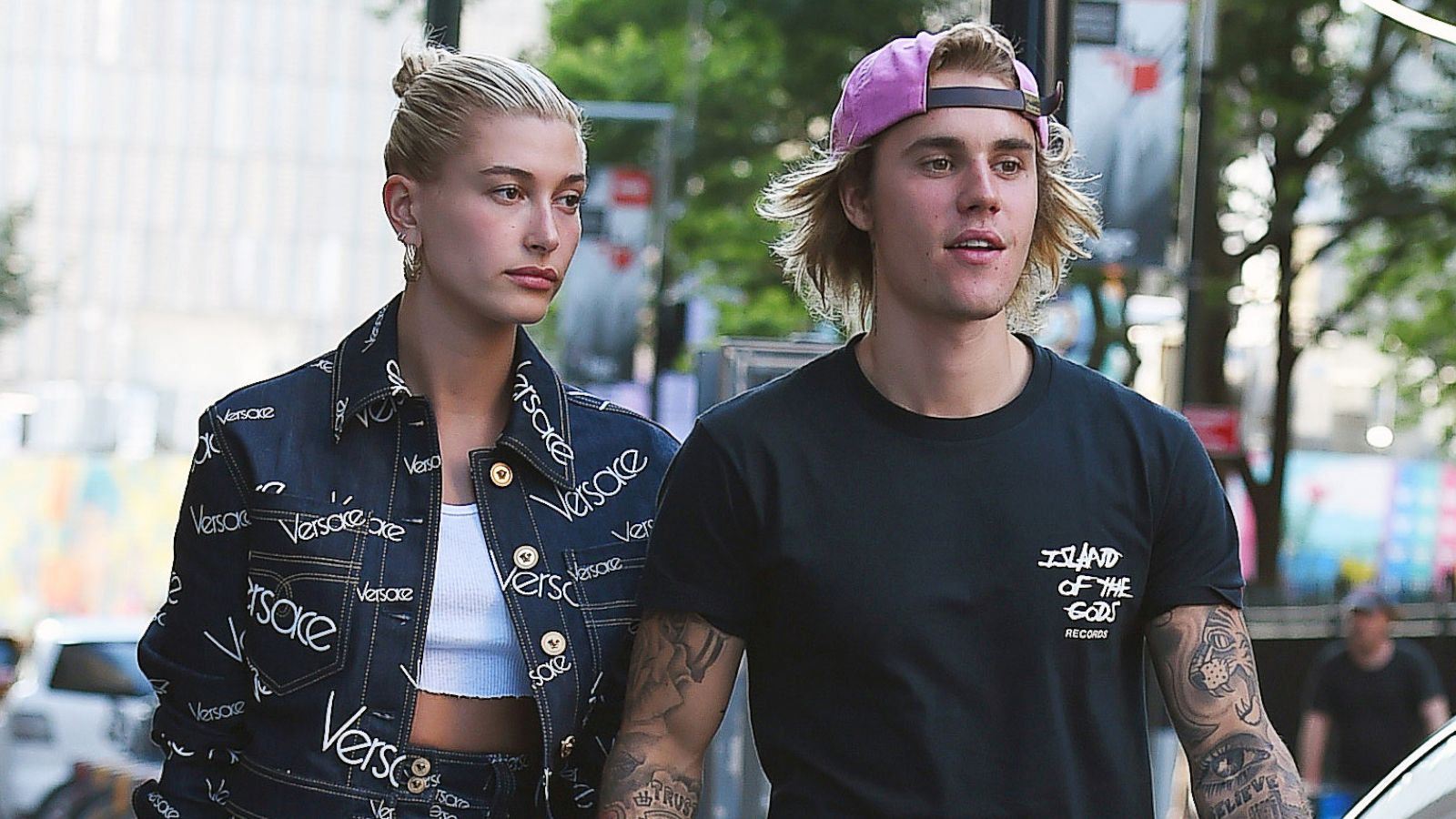 PHOTO: Justin Bieber and Hailey Baldwin seen on the streets of Manhattan, July 5, 2018, N.Y.
