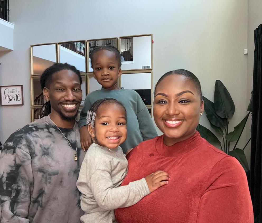 PHOTO: Darnisha Parker, her husband Jonathan Parker and their two children – Forest and Artist – live in Sanford, Florida.