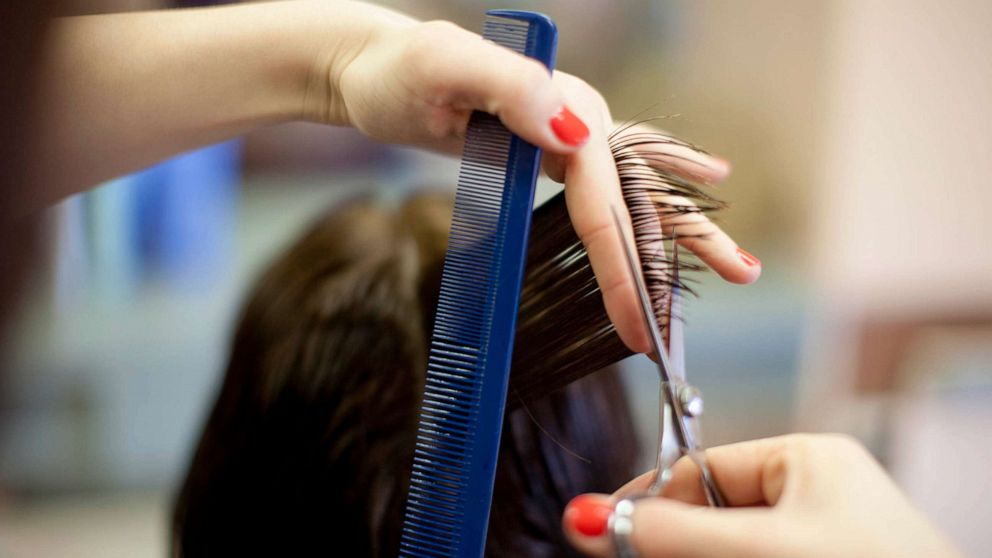 PHOTO: A woman gets a haircut in this undated stock photo.