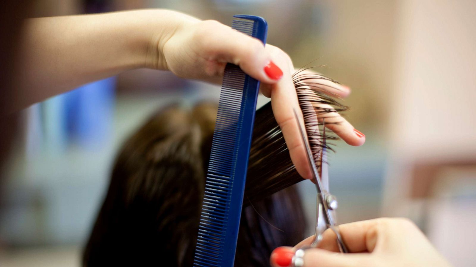 PHOTO: A stylist gives a haircut in this stock photo.