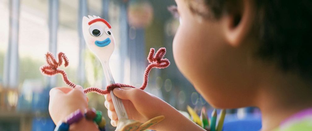 PHOTO: Tony Hale, as Forky, in a scene from "Toy Story 4."