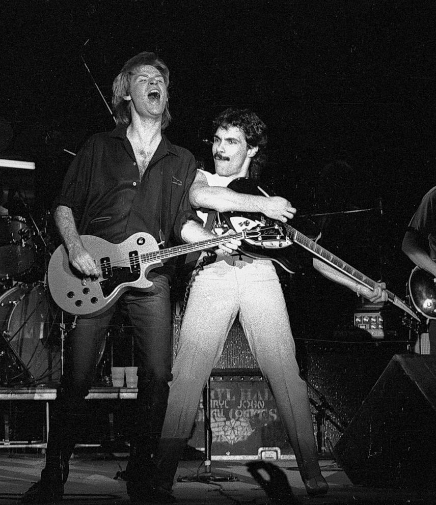 PHOTO: Hall & Oates, Daryl Hall and John Oates performs during Z-93 & U.S. Marines Toys for Tots at The OMNI Coliseum in Atlanta, Dec. 14, 1980.