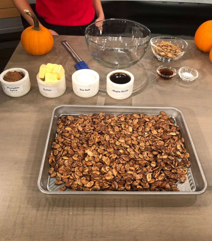 PHOTO: Make Maple Pumpkin Spice Pumpkin Seeds for Halloween.