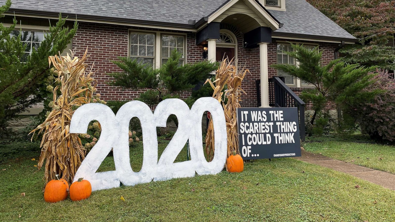 PHOTO: James Worsham created a unique Halloween display in the front yard of his Nashville, Tenn., home.