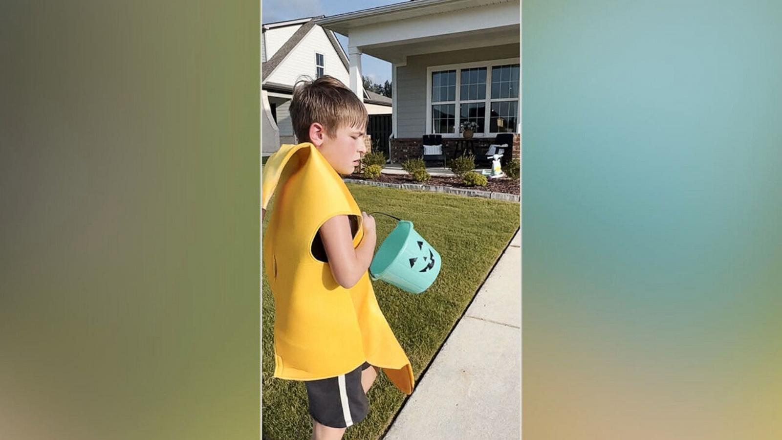 PHOTO: An Alabama community rallied together to give an 11-year-old an early Halloween for his birthday this past July.