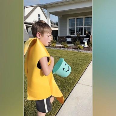 PHOTO: An Alabama community rallied together to give an 11-year-old an early Halloween for his birthday this past July.