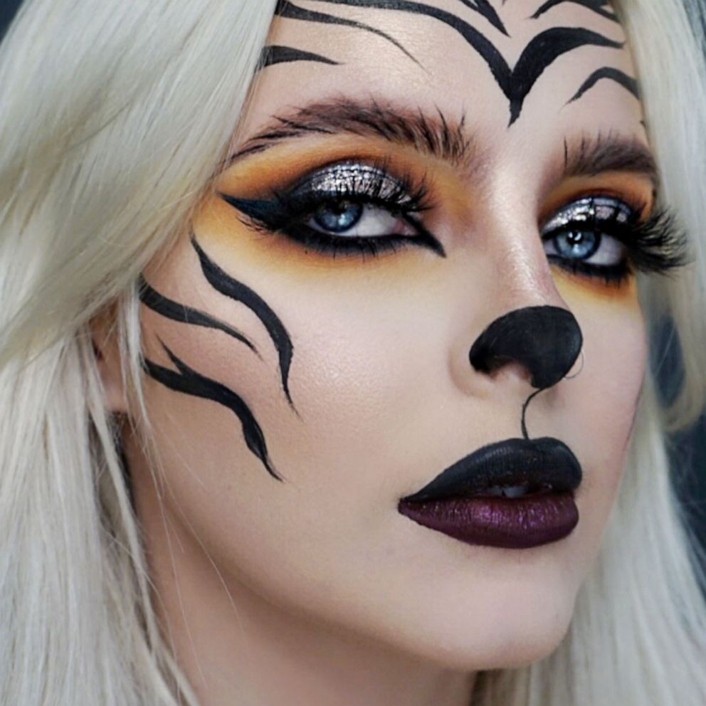 VIDEO: Get the look: How to transform into a fierce, beautiful ‘Tiger Queen’ for Halloween 