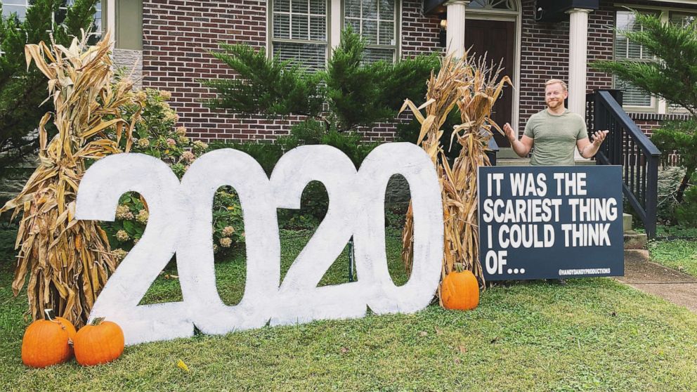 PHOTO: James Worsham created a unique Halloween display in the front yard of his Nashville, Tenn., home.