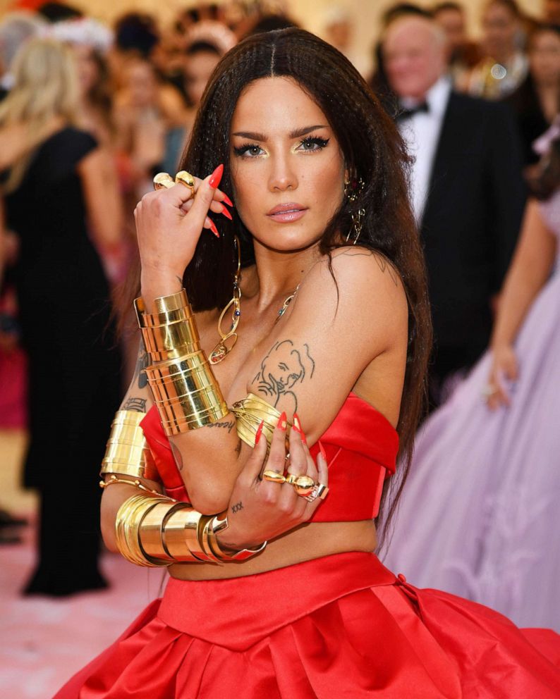 PHOTO: Halsey attends the 2019 Met Gala at the Metropolitan Museum of Art on May 06, 2019, in New York.