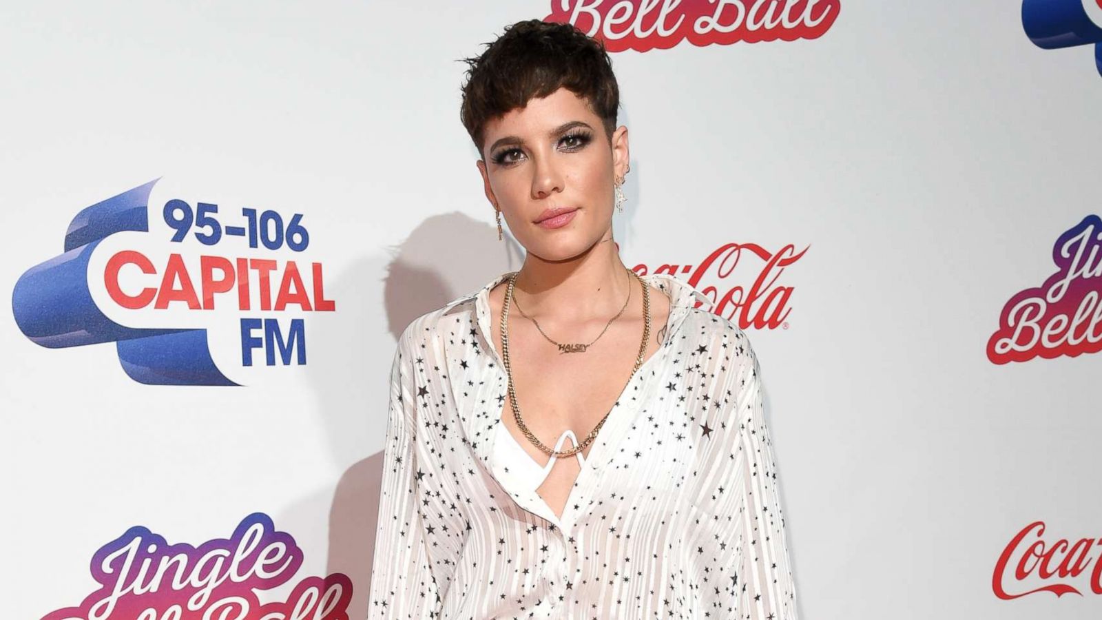 PHOTO: Halsey attends the Capital FM Jingle Bell Ball at The O2 Arena, Dec. 8, 2018, in London.