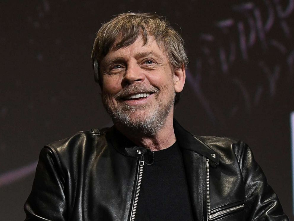 PHOTO: Mark Hamill speaks onstage at the Knightfall For Your Consideration Event in Los Angeles, March 19, 2019, in Los Angeles.