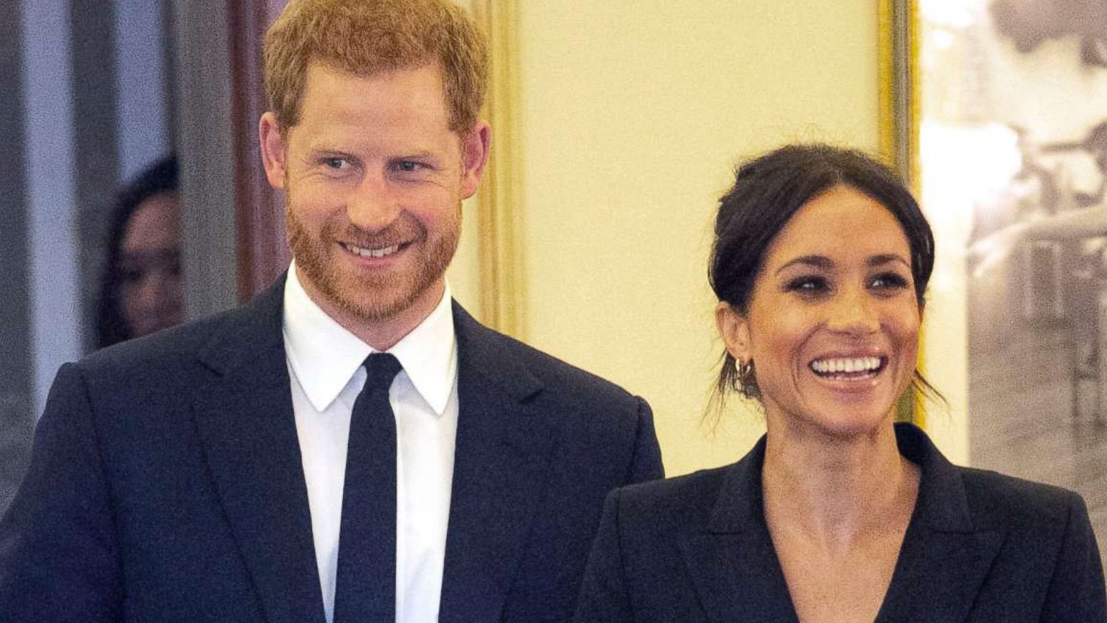 PHOTO: Prince Harry and Meghan, Duchess of Sussex attend a gala performance of the musical Hamilton, in London, Aug. 29 2018.