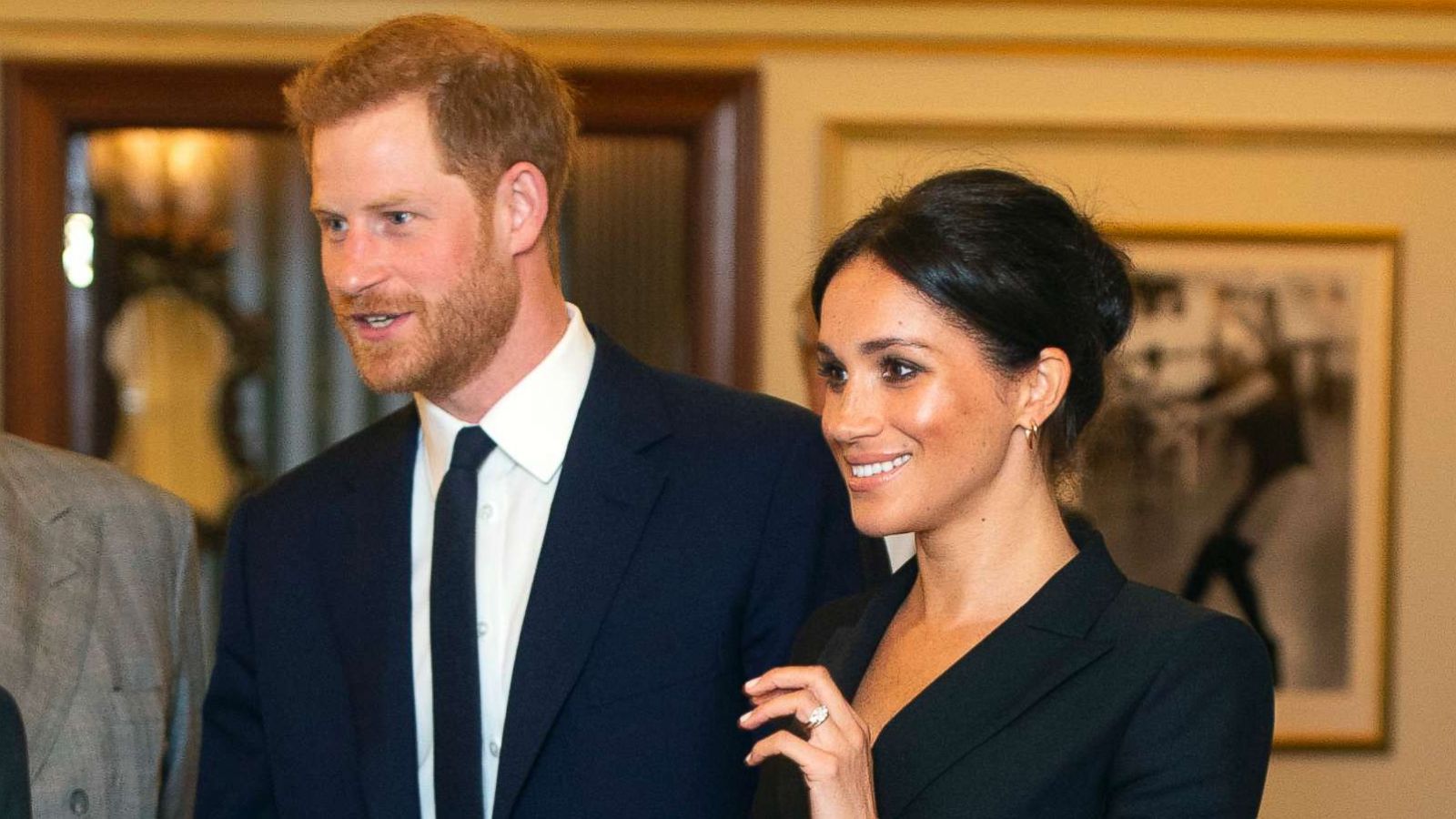 PHOTO: Prince Harry and Meghan Markle, Duchess of Sussex attend a gala performance of the musical Hamilton, Aug. 29 2018.