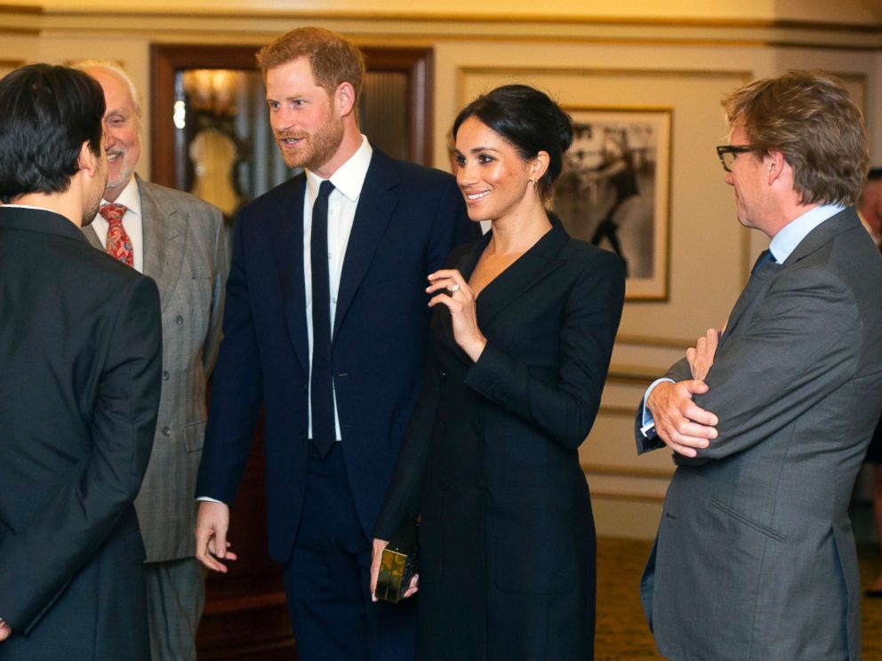 PHOTO: Prince Harry and Meghan, Duchess of Sussex attend a gala performance of the musical Hamilton, Aug. 29 2018.