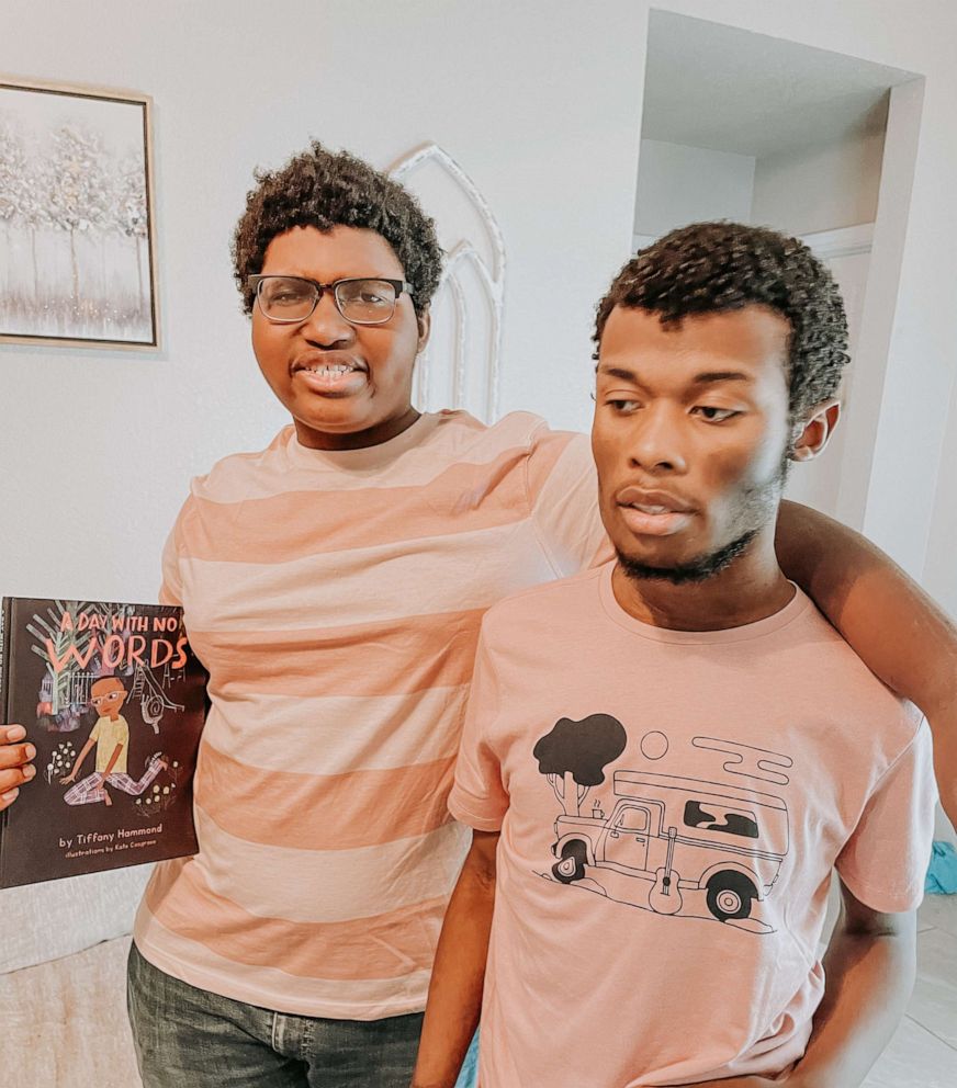 PHOTO: Like their mom, Josiah (left) and Aidan (right) have autism. Aidan doesn't speak and uses an iPad to communicate with his family and others.