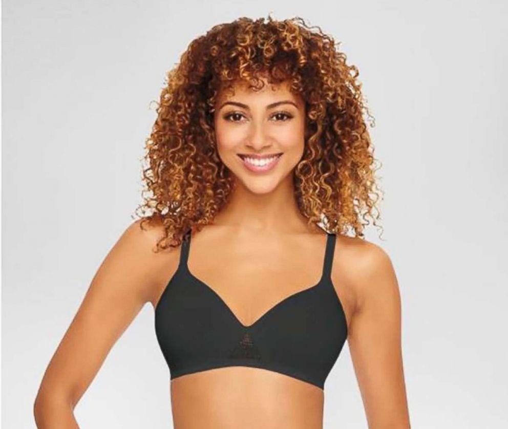 Hanes Women's Wireless Bra with Cooling, Seamless Smooth Comfort Wirefree T- Shirt Bra, Black/Black, 2-Pack, Small : : Clothing, Shoes &  Accessories