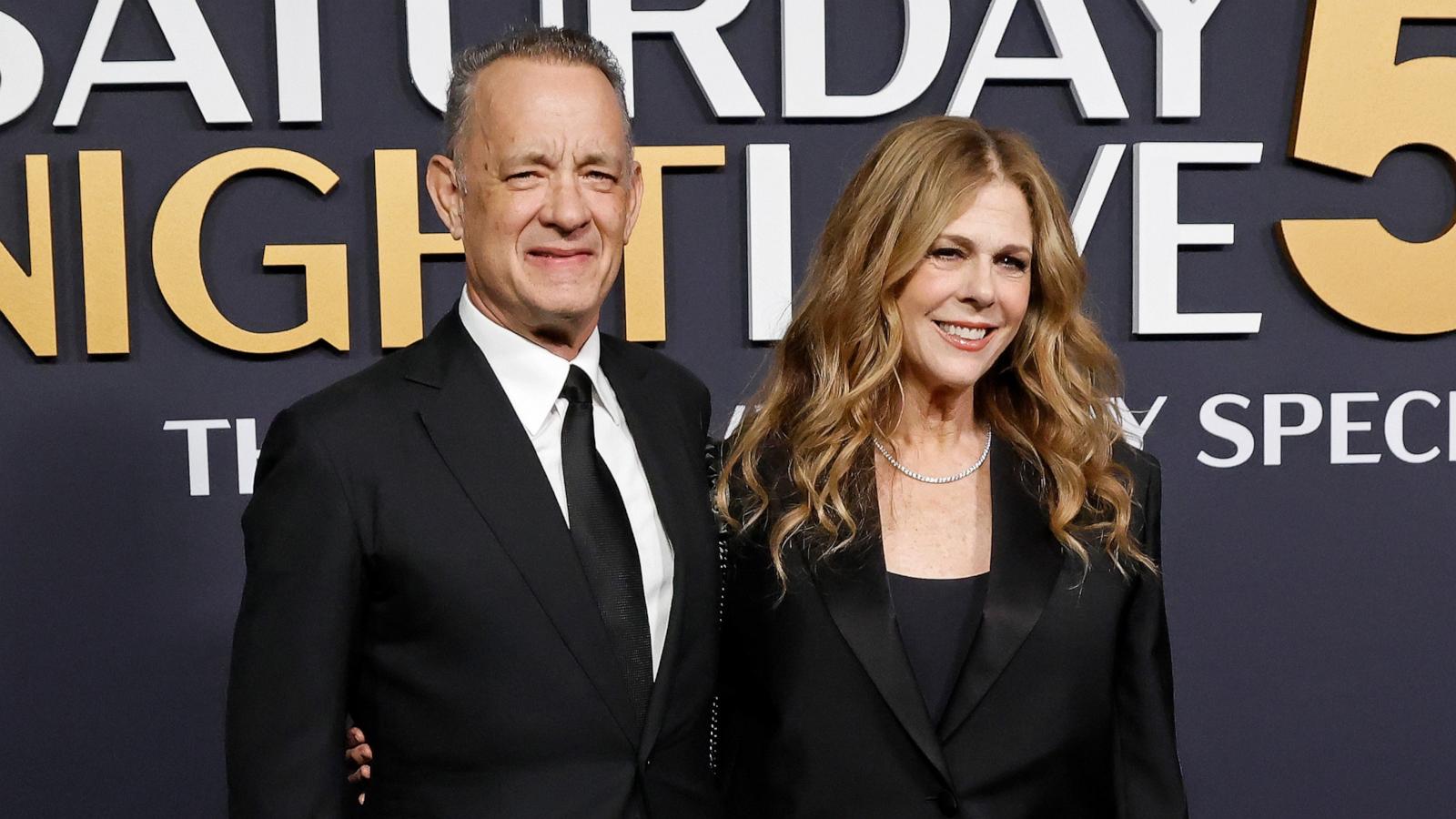 PHOTO: Tom Hanks and Rita Wilson attend SNL50: The Anniversary Special on February 16, 2025 at 30 Rockefeller Center in New York City.