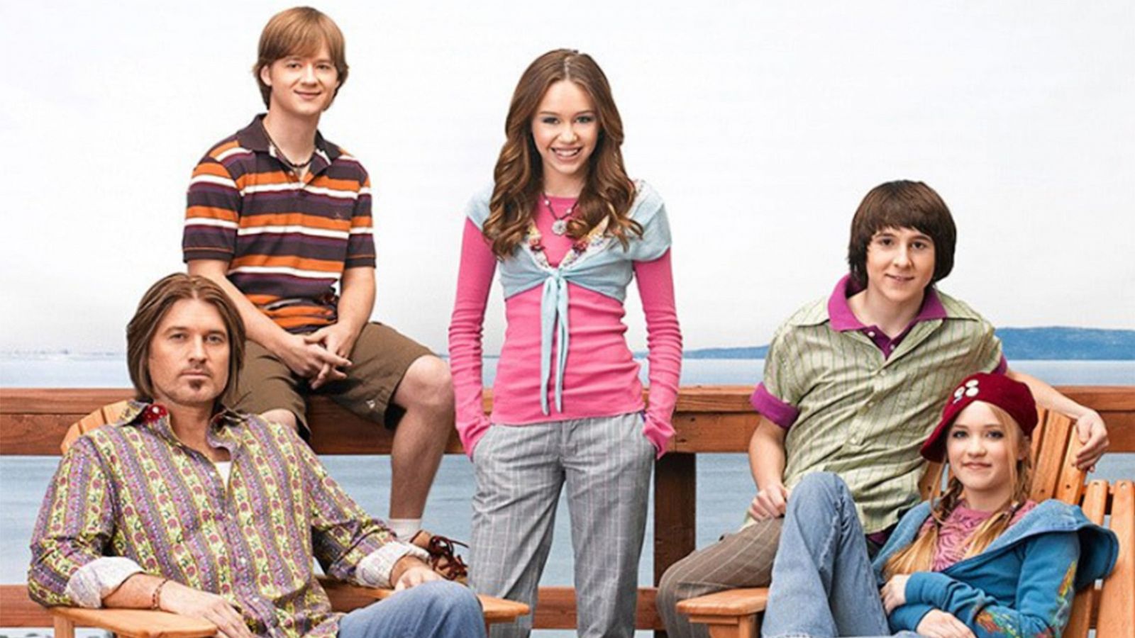 PHOTO: Billy Ray Cyrus, Jason Earles, Miley Cyrus, Mitchel Musso and Emily Osment starred on the Disney Channel's, "Hannah Montana."