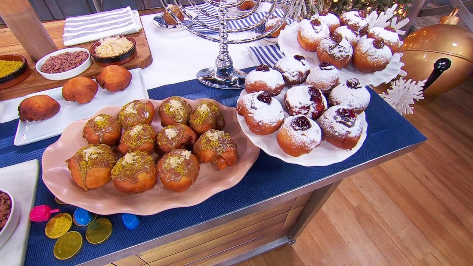 PHOTO: "Chopped" champion Melanie Shurka drops by to share her sufganiyot recipe ahead of the holiday season.