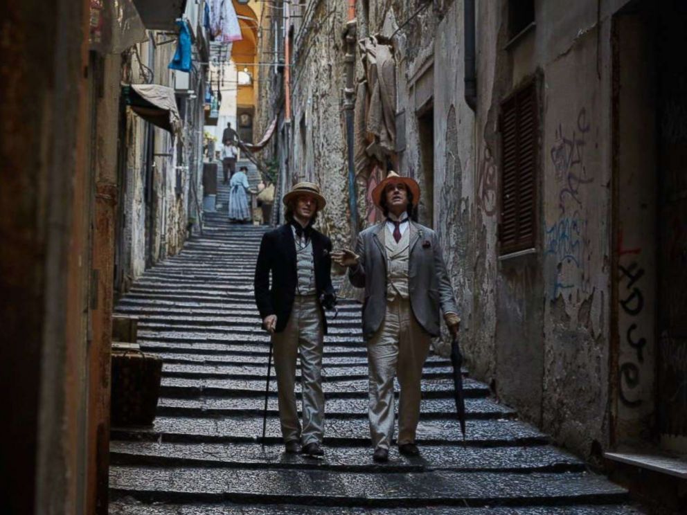 PHOTO: Rupert Everett and Colin Morgan in a scene from The Happy Prince.