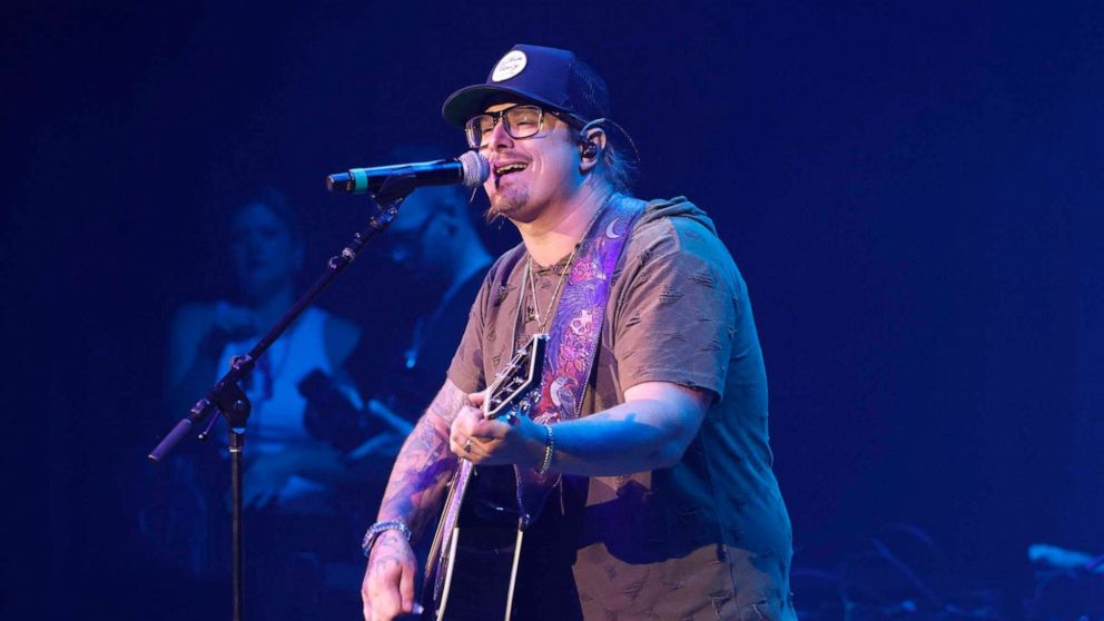 PHOTO: In this June 5, 2023, file photo, Hardy performs on stage during the 14th Annual Darius and Friends Concert benefiting St. Jude Children's Research Hospital at the Ryman Auditorium, in Nashville, Tenn.