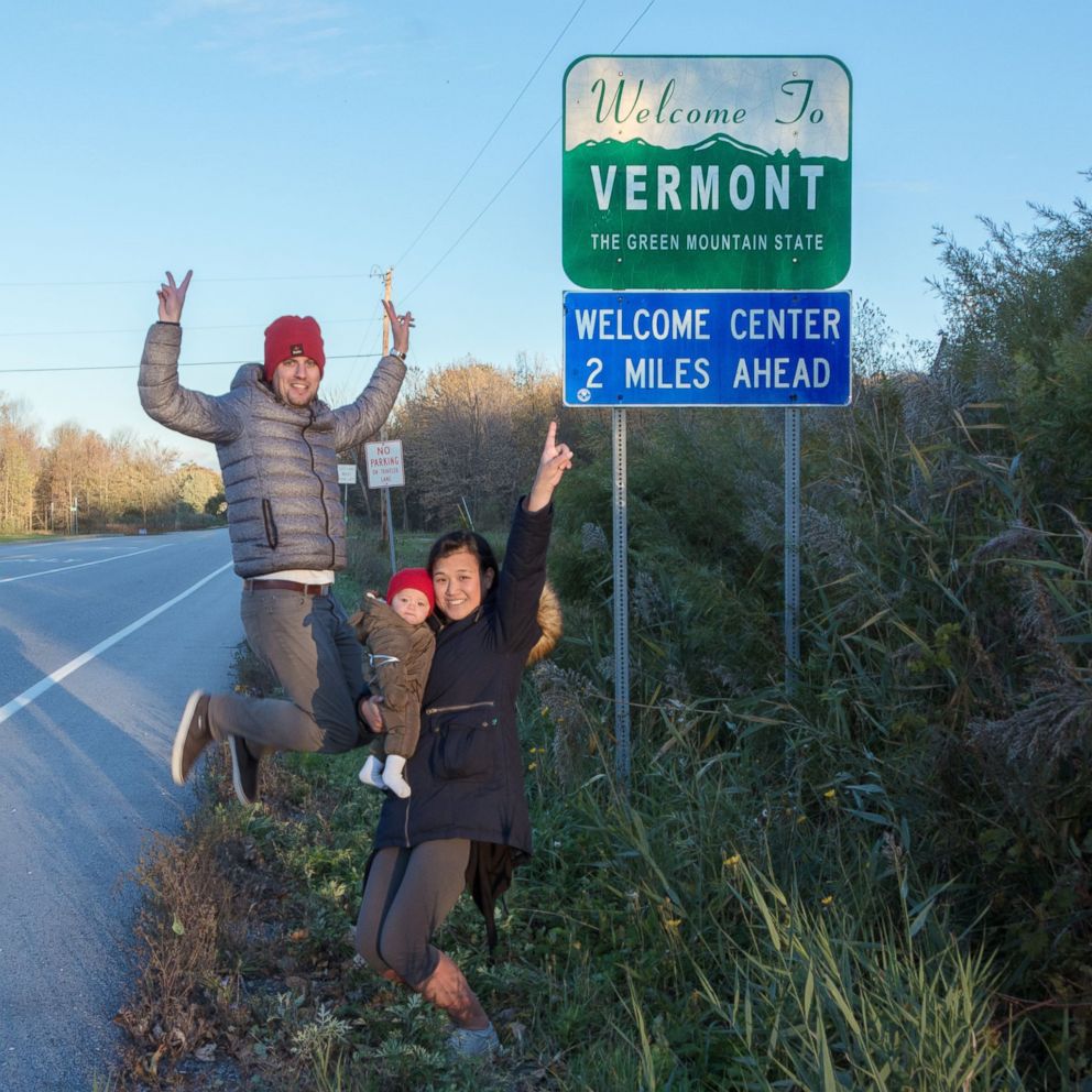 PHOTO: Harper Yeats, 5 months, has been accompanied by her parents, Cindy Lim and Tristan Yeats, on what has been a 4-month road trip across the United States. 