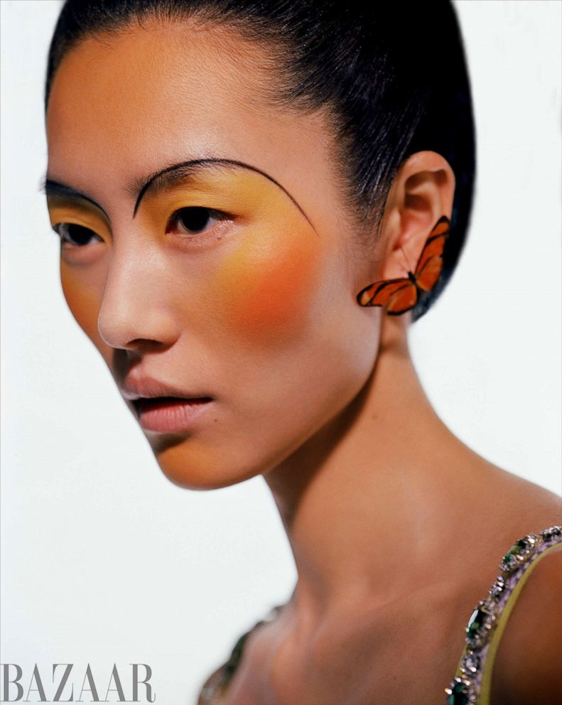 PHOTO: Liu Wen is featured in Harper's Bazaar May 2021 beauty covers.