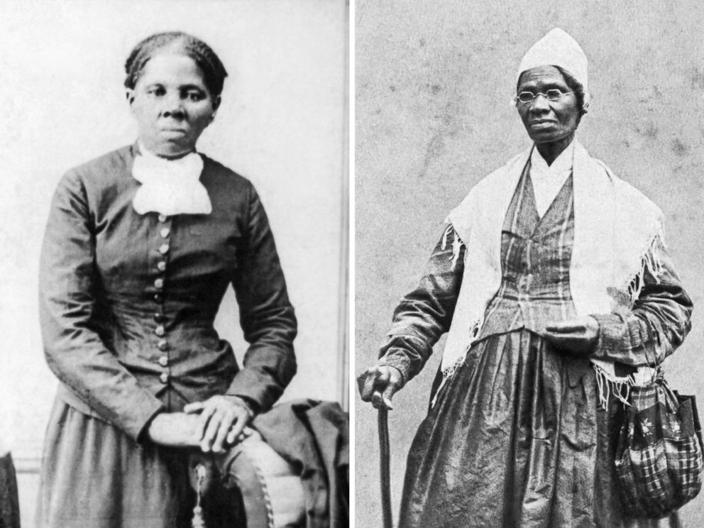 PHOTO: Abolitionist Harriet Tubman is pictured circa 1870, and women's rights advocate Sojourner Truth is pictured in 1864.