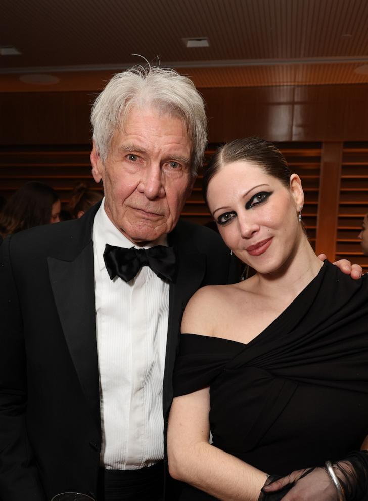 PHOTO: Harrison Ford and Georgia Ford attend the UTA 82nd Annual Golden Globes Afterparty at Marea in Beverly Hills, Calif., Jan. 05, 2025.