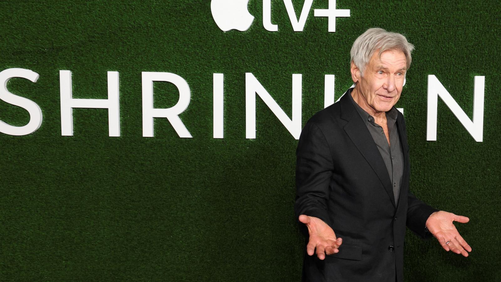 PHOTO: Cast member Harrison Ford attends a premiere for Season 2 of the television series 'Shrinking', at Pacific Design Center in West Hollywood, Calif., Oct. 8, 2024.