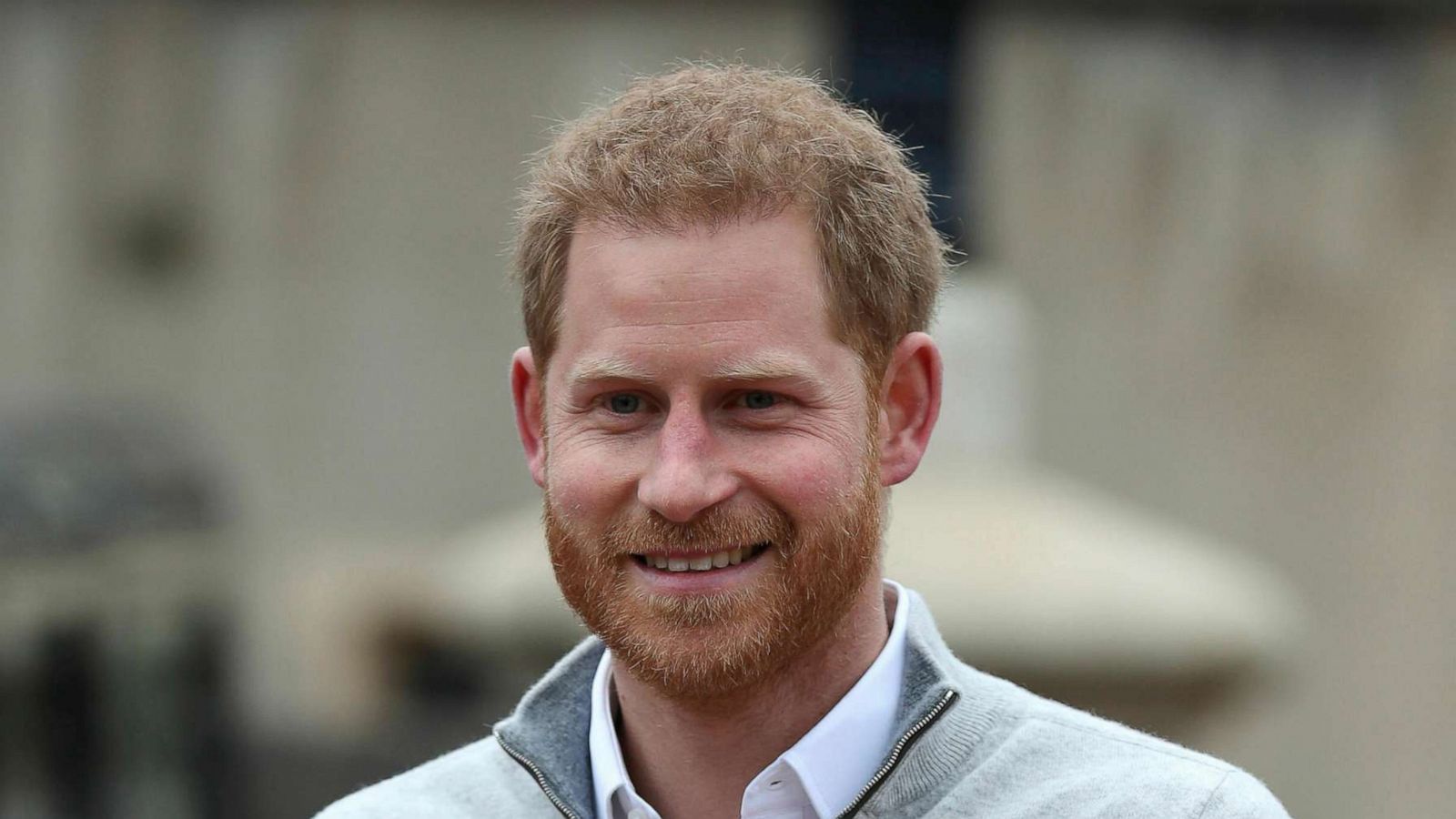 PHOTO: Prince Harry speaks at Windsor Castle in England, May 6, 2019, after his wife Meghan, the Duchess of Sussex gave birth to a baby boy.