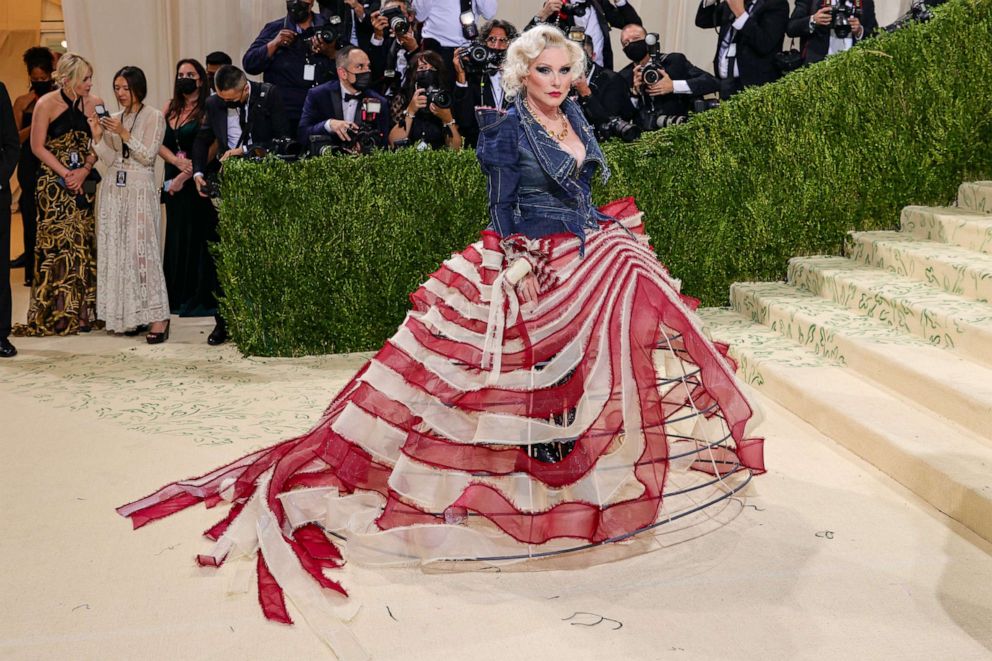 PHOTO: Debbie Harry attends The 2021 Met Gala Celebrating In America: A Lexicon Of Fashion at Metropolitan Museum of Art, Sept. 13, 2021, in New York.