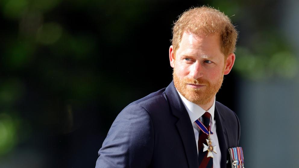 PHOTO: Prince Harry, Duke of Sussex attends The Invictus Games Foundation 10th Anniversary Service at St Paul's Cathedral on May 8, 2024 in London.