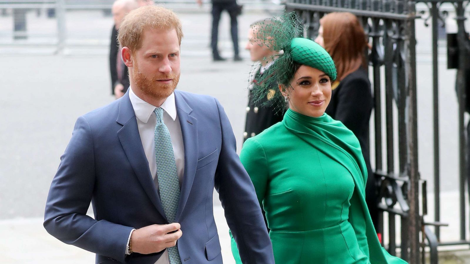 PHOTO: Prince Harry, Duke of Sussex and Meghan, Duchess of Sussex meets children as she attends the Commonwealth Day Service 2020, March 9, 2020 in London.