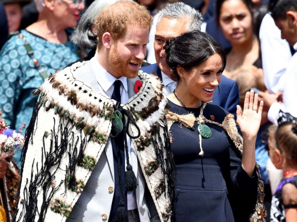 PHOTO: Prince Harry and Meghan Markle, The Duke and Duchess of Sussex, Oct 31, 2018, in Rotorua, New Zealand.