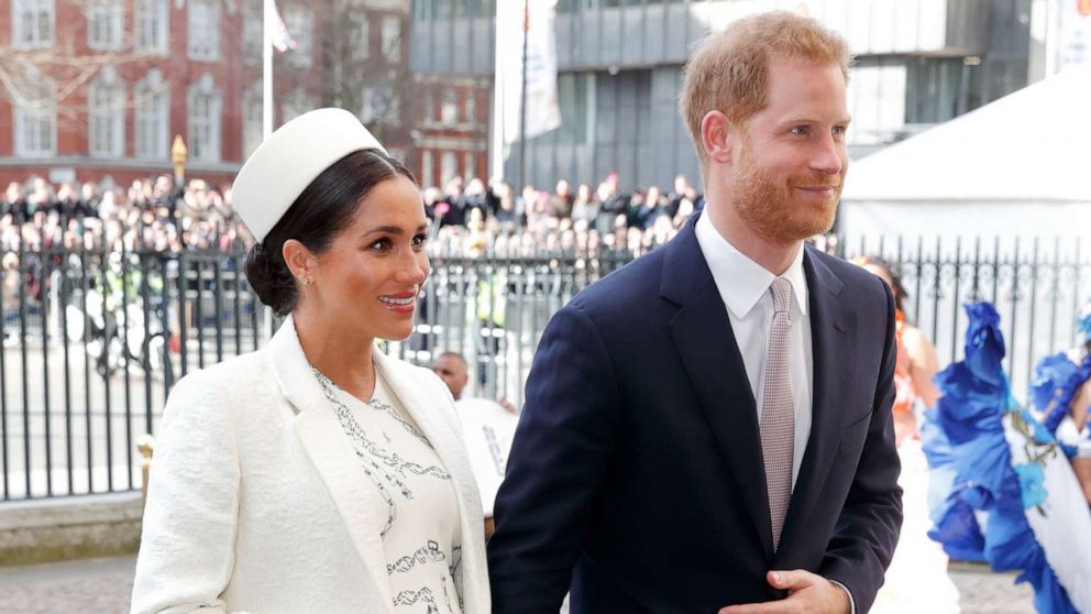 PHOTO: Meghan, Duchess of Sussex and Prince Harry, Duke of Sussex attend the 2019 Commonwealth Day service at Westminster Abbey, March 11, 2019 in London, England.
