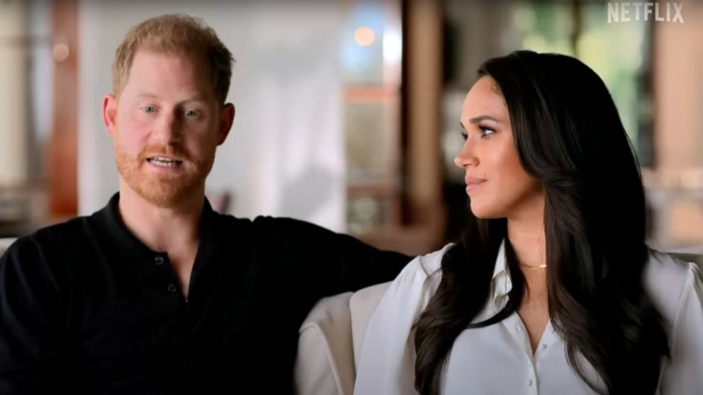 PHOTO: Prince Harry and Meghan, The Duke and Duchess of Sussex from the Netflix documentary, "Harry & Meghan."