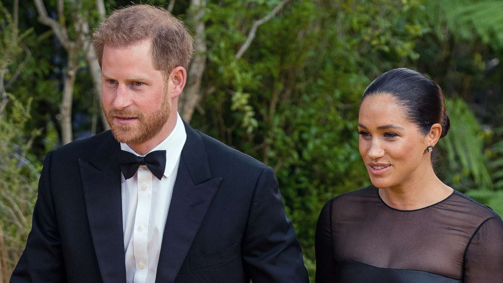 PHOTO: Prince Harry, Duke of Sussex and Meghan, Duchess of Sussex attend "The Lion King" European Premiere at Leicester Square, July 14, 2019, in London.