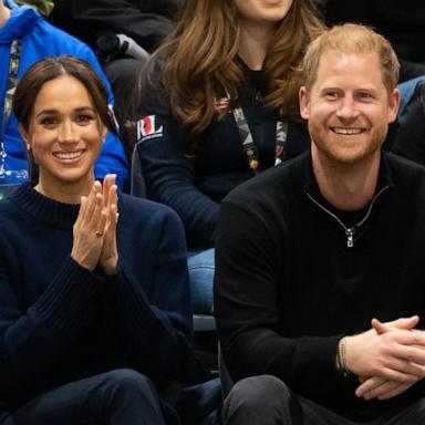 PHOTO: In this Feb. 9, 2025, file photo, Prince Harry, Duke of Sussex and Meghan, Duchess of Sussex attend the 2025 Invictus Games in Vancouver, British Columbia.