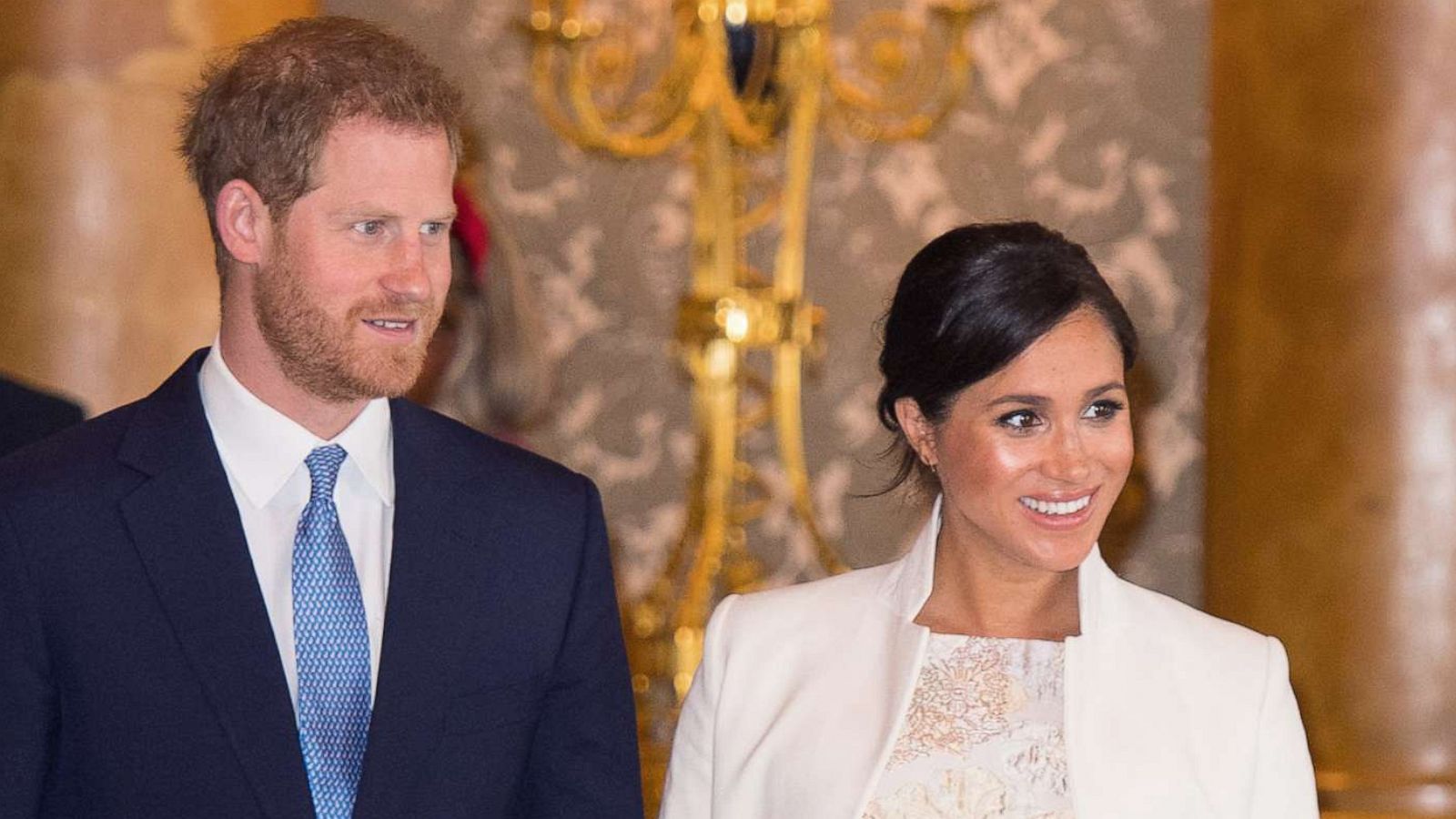 PHOTO: Prince Harry, Duke of Sussex and Meghan, Duchess of Sussex, attend a reception to mark the fiftieth anniversary of the investiture of the Prince of Wales at Buckingham Palace, March 5, 2019 in London.