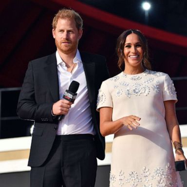 PHOTO: In this Sept. 25, 2021, file photo, Prince Harry and Meghan Markle attend an event in New York.