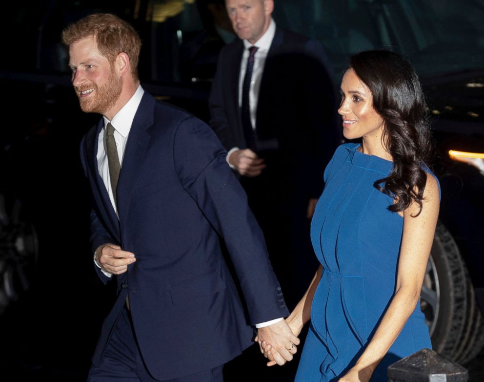 PHOTO: Prince Harry The Duke of Sussex and Meghan Markle, The Duchess of Sussex, arrive at Central Hall Westminster for the 100 Days To Peace, Sept. 6, 2018 in London.