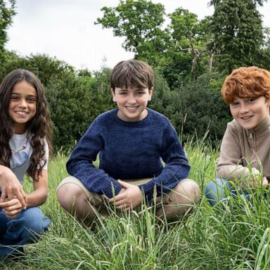 PHOTO: Arabella Stanton, Dominic McLaughlin, and Alastair Stout as Hermione Granger, Harry Potter and Ron Weasley, respectively, for the new HBO Original "Harry Potter" television series.