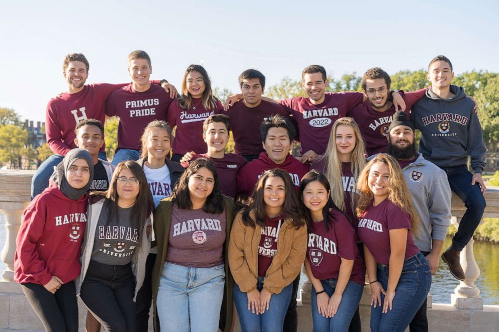 PHOTO: Members from the Harvard Primus group pose for a photo.