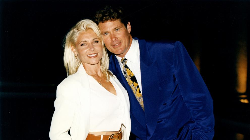 PHOTO: David Hasselhoff and Pamela Bach in Nice, France, June 30, 1996.