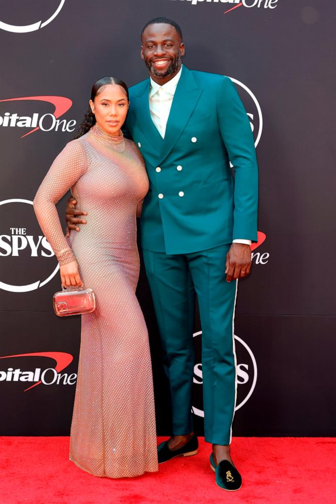 PHOTO: (L-R) Hazel Renee and Draymond Green attend the 2024 ESPY Awards at Dolby Theatre on July 11, 2024 in Hollywood, Calif.