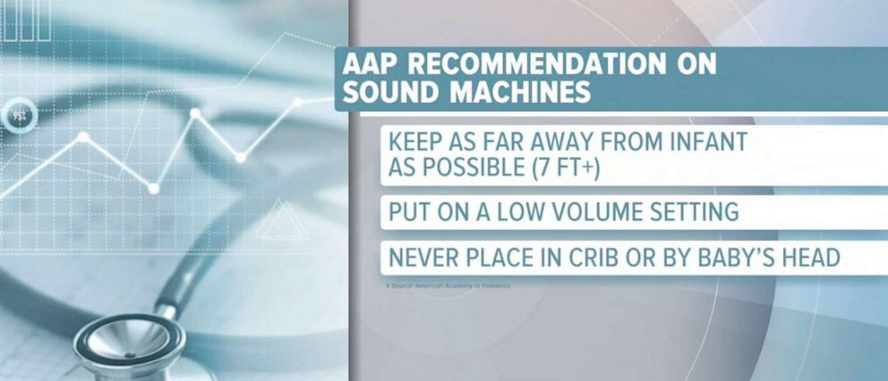PHOTO: AAP Recommendation on sound machines.