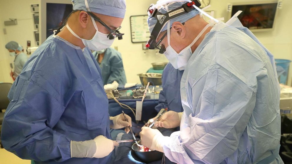 PHOTO: Heart surgeons perform a heart transplant on Sofia Sanchez at the Ann & Robert H. Lurie Children's Hospital of Chicago.